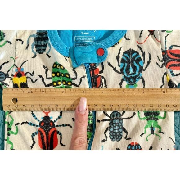 Hatley Bundle of 2 Baby Boys' Jungle Beetles & Rockets Footed Sleeper 3-6 Months - Picture 11 of 12